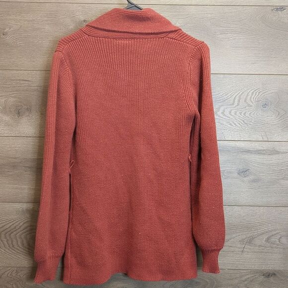 Woolco Thick Knit Open Front Cardigan Sweater Women's Regular Size Large - Picture 5 of 8